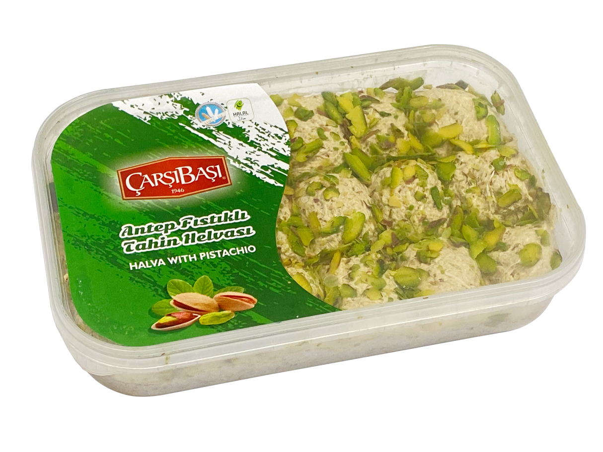 Halva (Helva) di Tahina al Pistacchio Antep Premium - Blocco da 400g