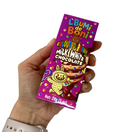 Vezir Lbumi de Boni Cioccolato Misterioso da Collezione - Latte, Bianco e Fagioli Colorati - 28g