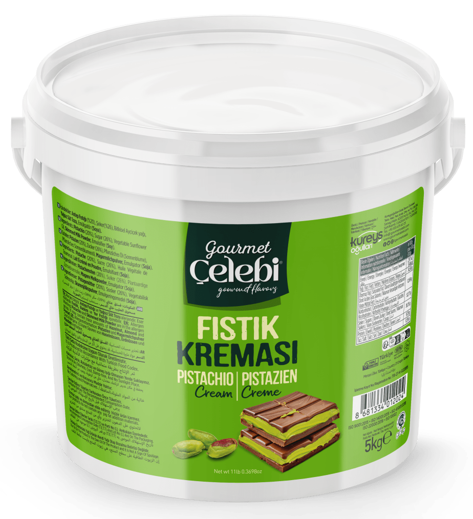 Celebiogullari Professional Antep Pistachio Cream (20% Pistachio) - 500g, 1kg & 5kg Buckets - TryAladdin