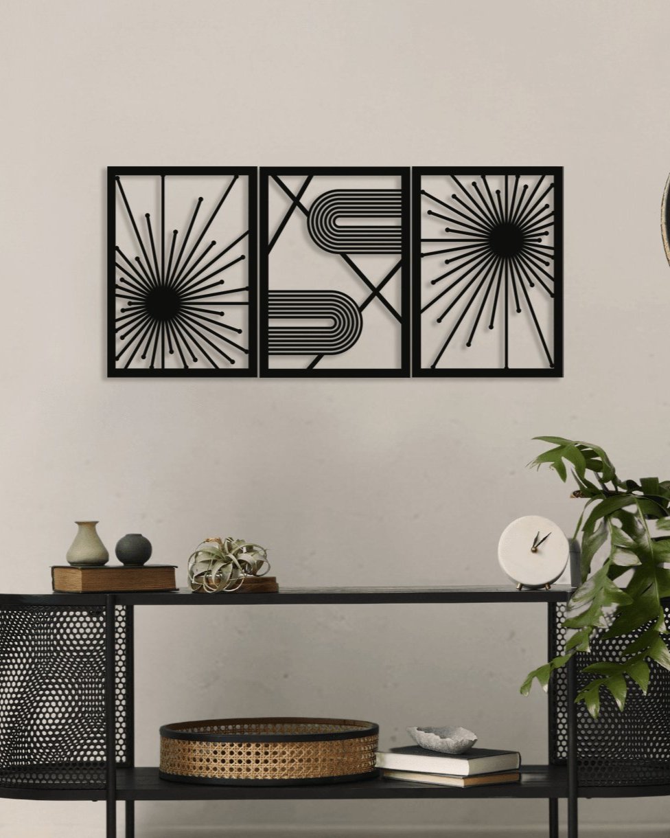 NR Dizayn | 3 - Piece Decorative Metal Wall Art - TryAladdin