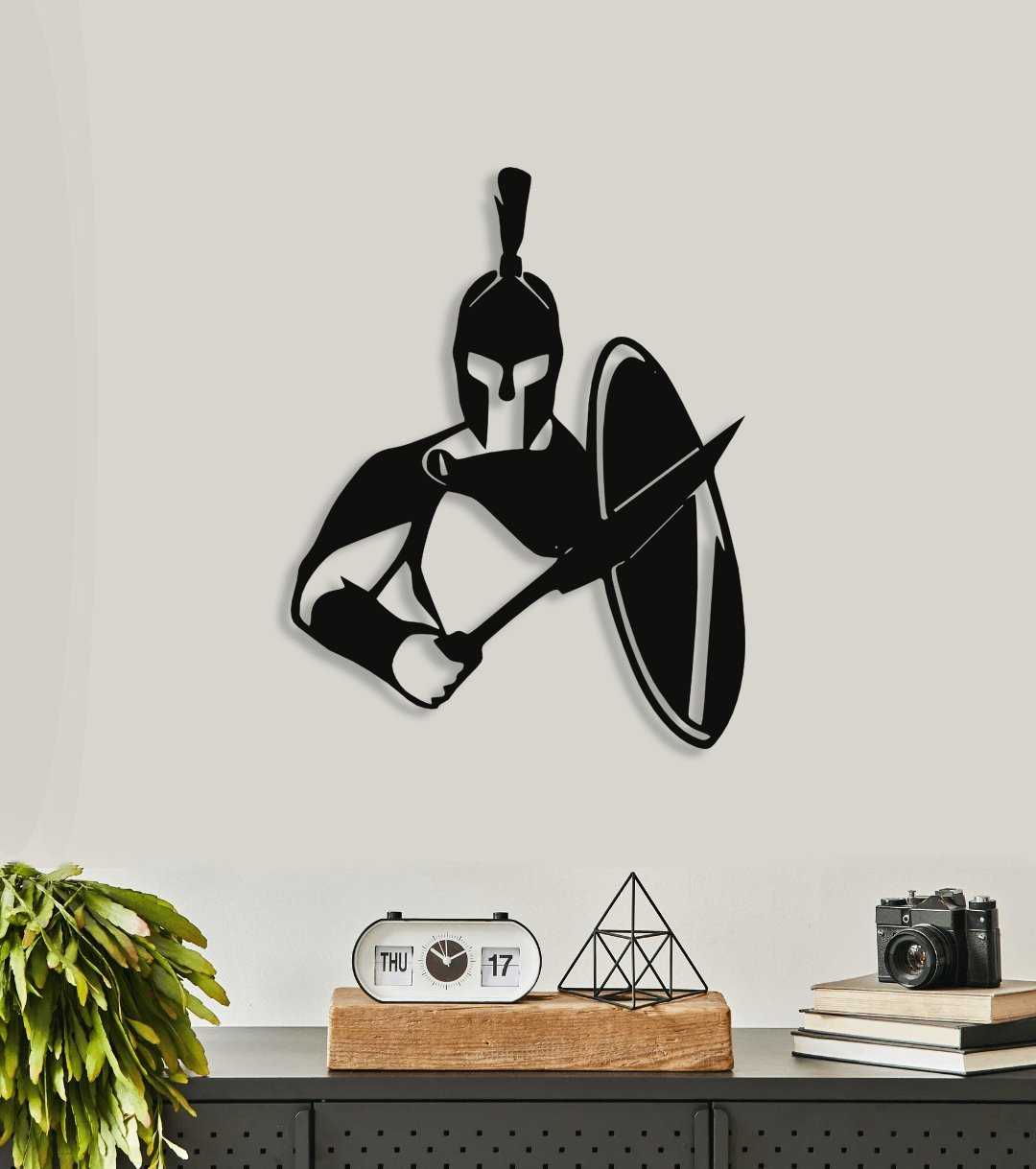 NR Dizayn | Warrior Decorative Metal Wall Art - TryAladdin