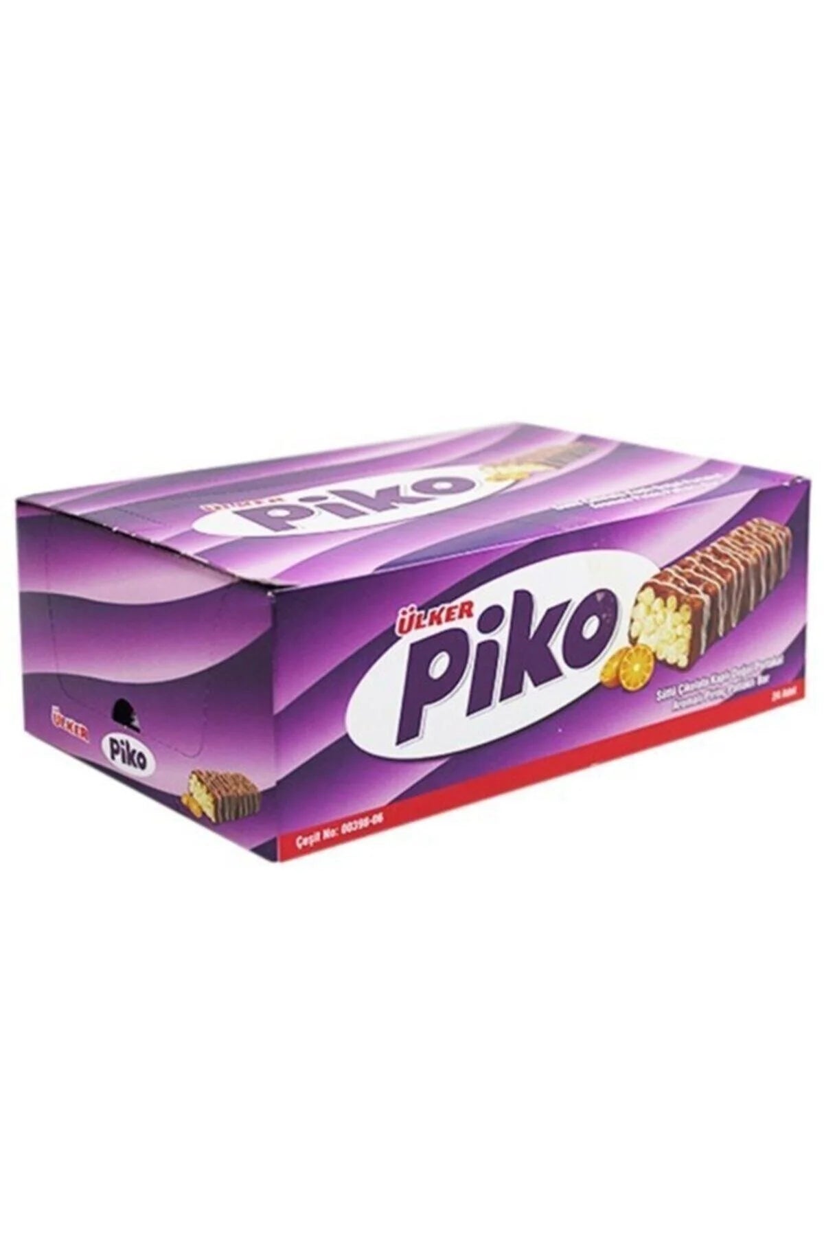 Ulker | Barretta di Riso Puffs al Gusto Arancia Ricoperta di Cioccolato Piko
