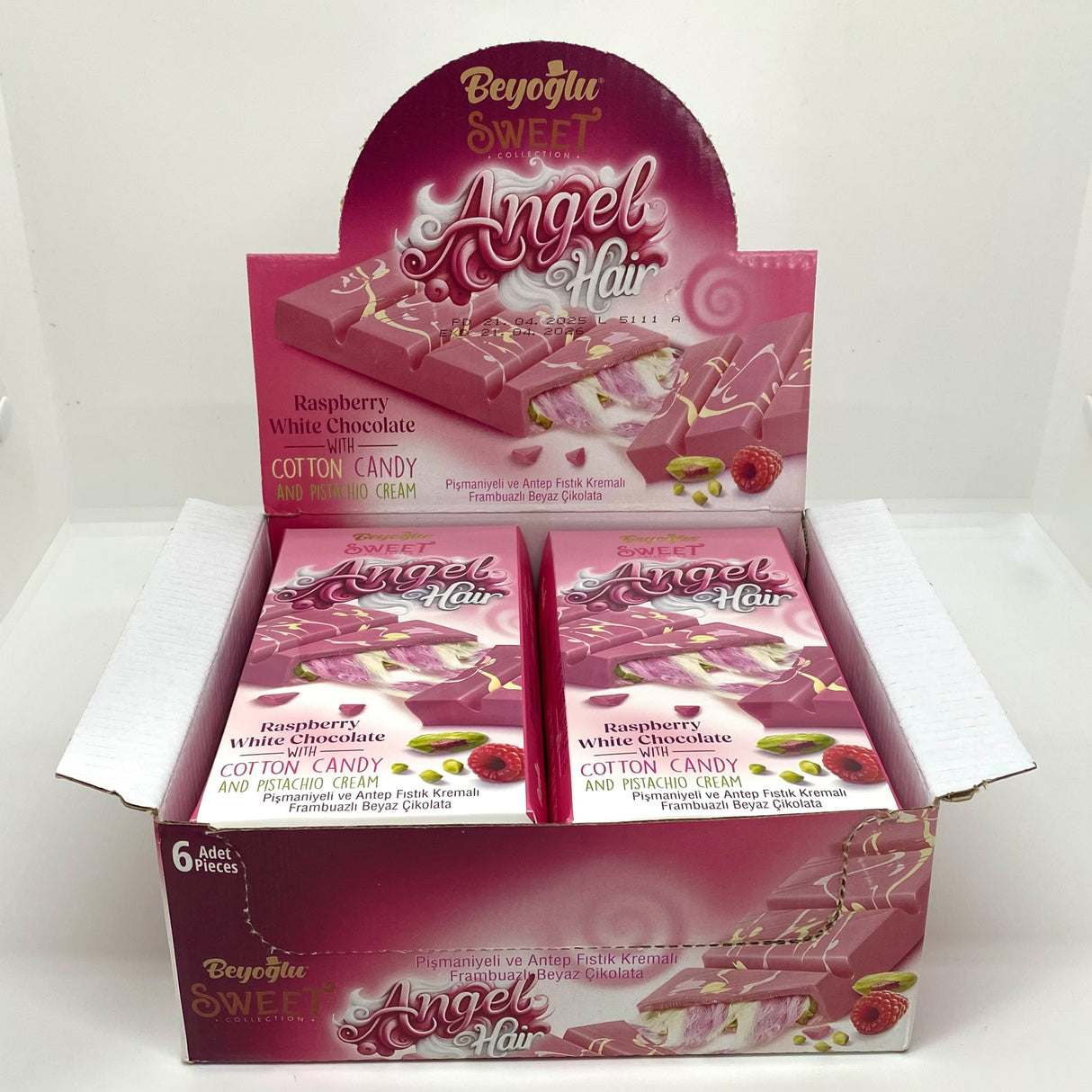 Beyoglu | Capelli d'angelo lampone cioccolato con zucchero filato e crema di pistacchio