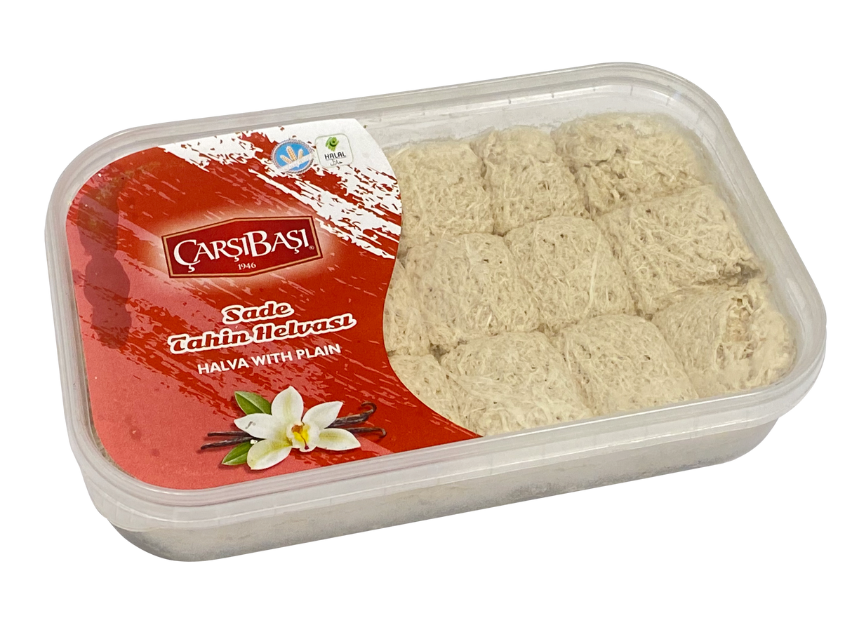 Halva al Tahini Classica Premium Semplice (Sade Helva) - Blocco da 400g