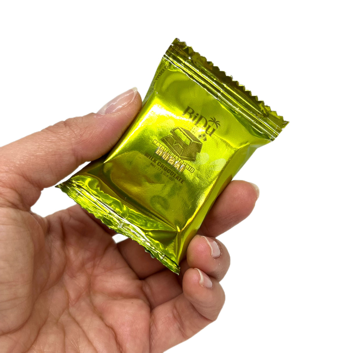 Cioccolato al latte stile Dubai premium BiDu con pistacchio e grano sbriciolato - 17g