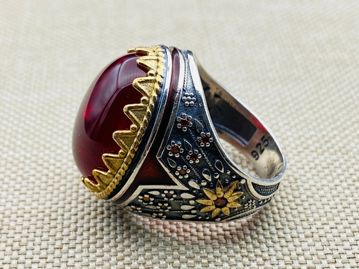 Agate Stone Men's Ring - TryAladdin