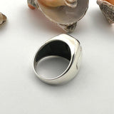 Black Onyx Square Stone Ring - TryAladdin