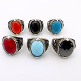 Blue Turquoise Square Ring - TryAladdin