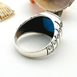 Blue Turquoise Stone Men's Ring - TryAladdin