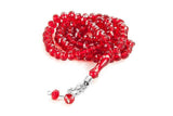 Crystal Appearance 99 Beads Hajj Umrah Gift Tasbih (10 Pieces) - Red - TryAladdin