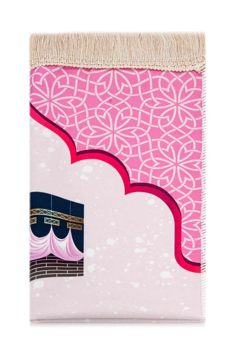 Digital Printed Children's Prayer Rug Pink - TryAladdin