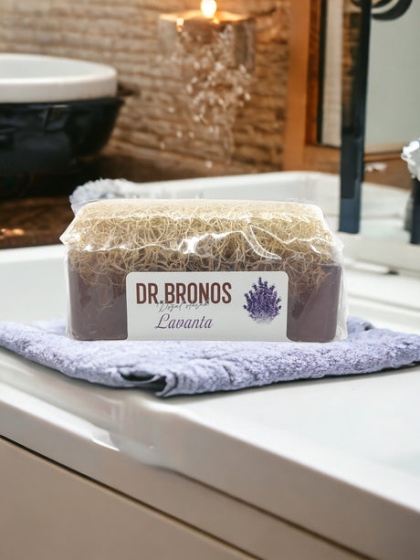 Dr. Bronos | Lavender Soap with Natural Pumpkin Loofah - TryAladdin