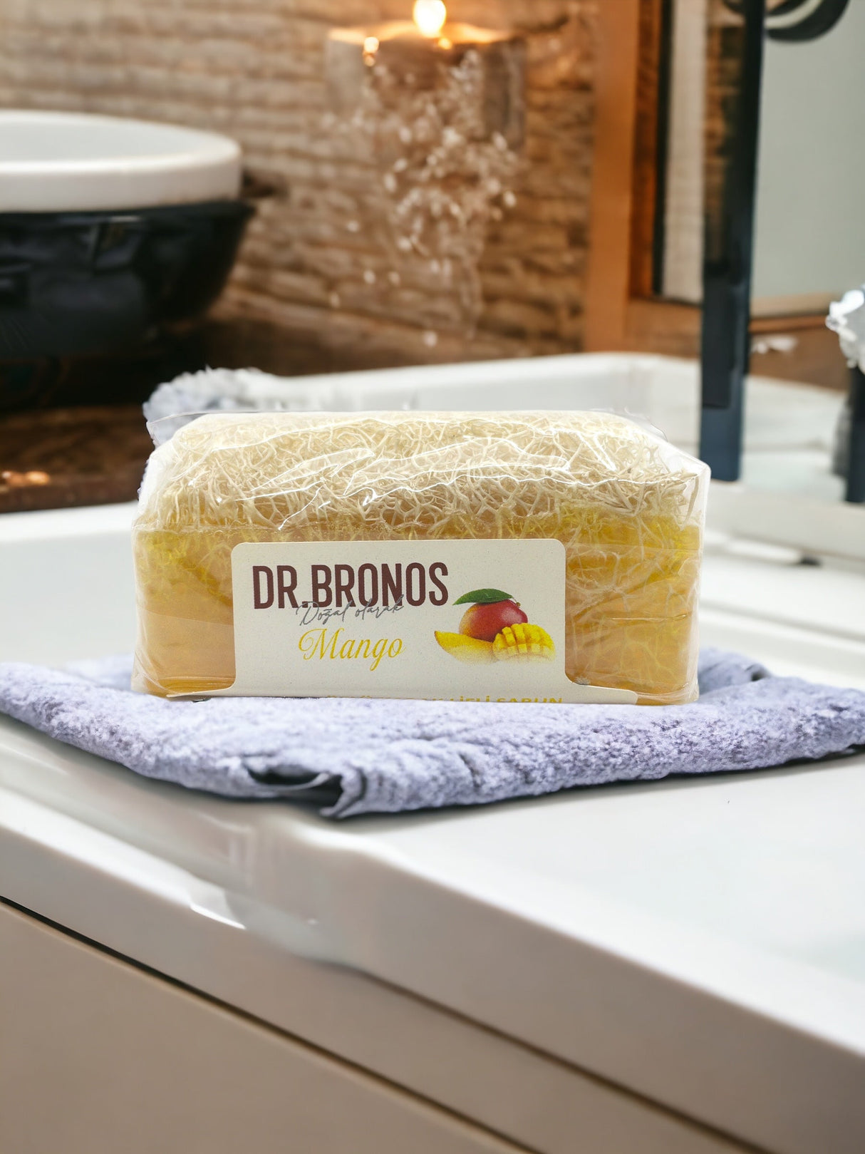 Dr. Bronos | Mango Soap with Natural Pumpkin Loofah - TryAladdin