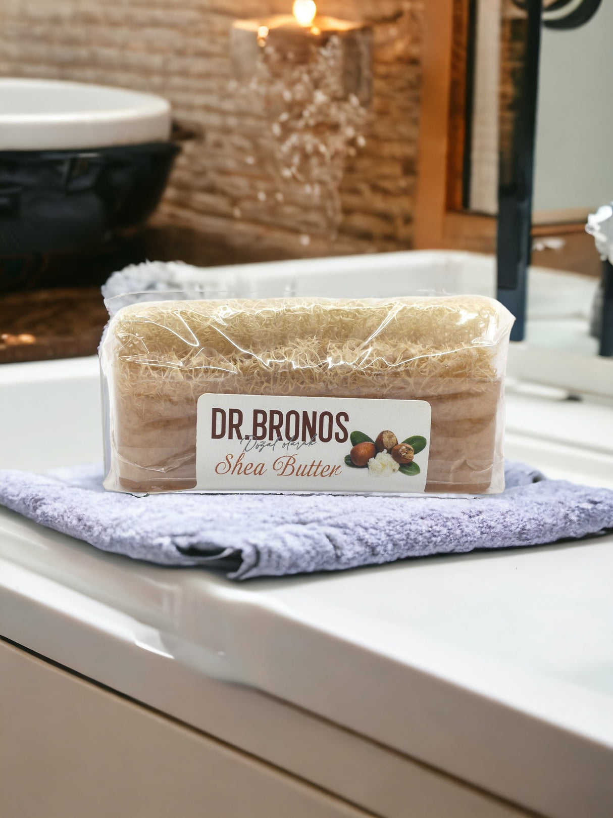 Dr. Bronos | Shea Butter Soap with Natural Pumpkin Loofah - TryAladdin