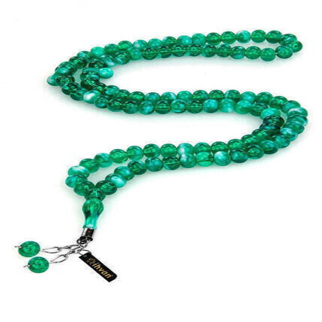 Hajj Umrah Gift Tasbih, 99 Beads 8mm (10 Pieces), Green - TryAladdin