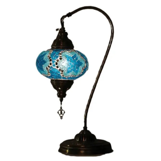 HND Handicraft | Handmade Swan Neck Mosaic Lamp - TryAladdin