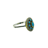 Istanbul Jewelry | Turquoise Ottoman Style Handmade Silver Ring - TryAladdin