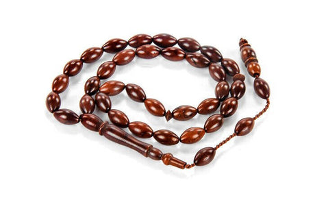 Kuka Wood Tasbih - 33 Beads - 7 mm Barley Cut - TryAladdin