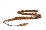 Kuka Wood Tasbih - 99 Beads - 8 mm Brown - TryAladdin