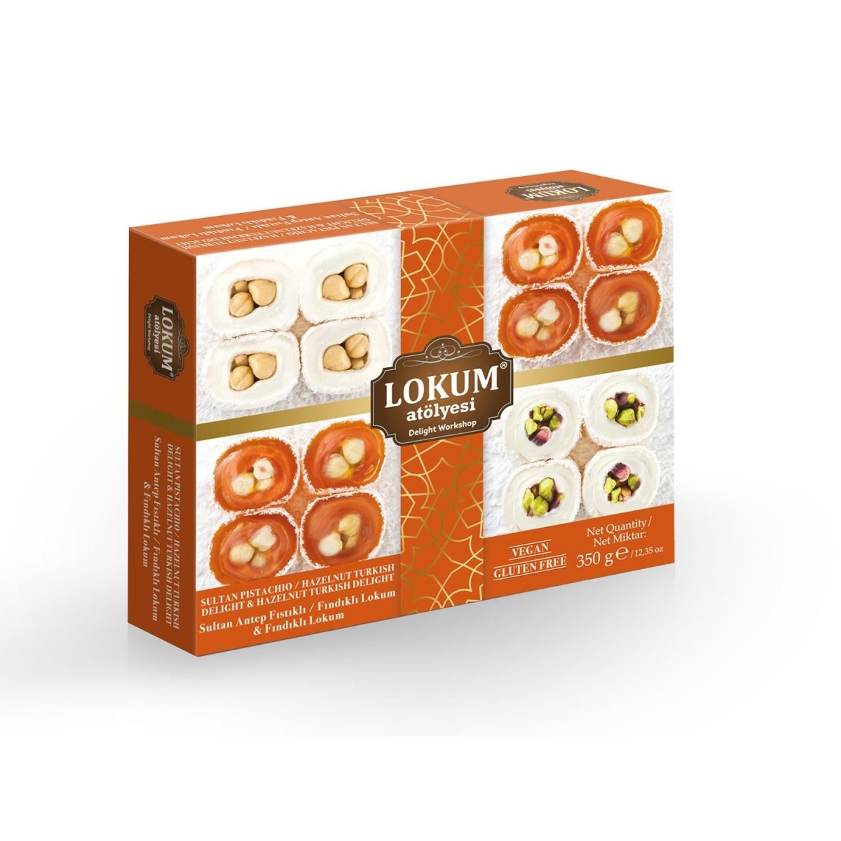 Lokum Atolyesi | Sultan Turkish Delight with Pistachio and Hazelnut - TryAladdin