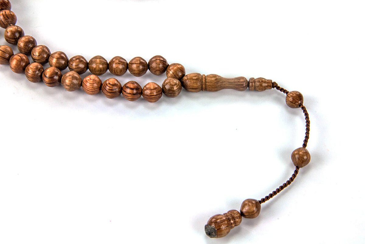 Luxury Istanbul Cut Kordiken 99 Beads Wooden Tasbih - 10 mm - TryAladdin