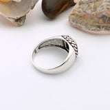 Men's Black Onyx Stone 925 Sterling Silver Ring - TryAladdin