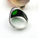 Men's Green Emerald Stone Ring - TryAladdin