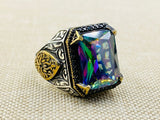 Men's Mystic Topaz Ring - TryAladdin