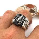 Men's Onyx Scorpion Ring - TryAladdin