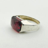 Men's Red Zircon Stone Ring - TryAladdin