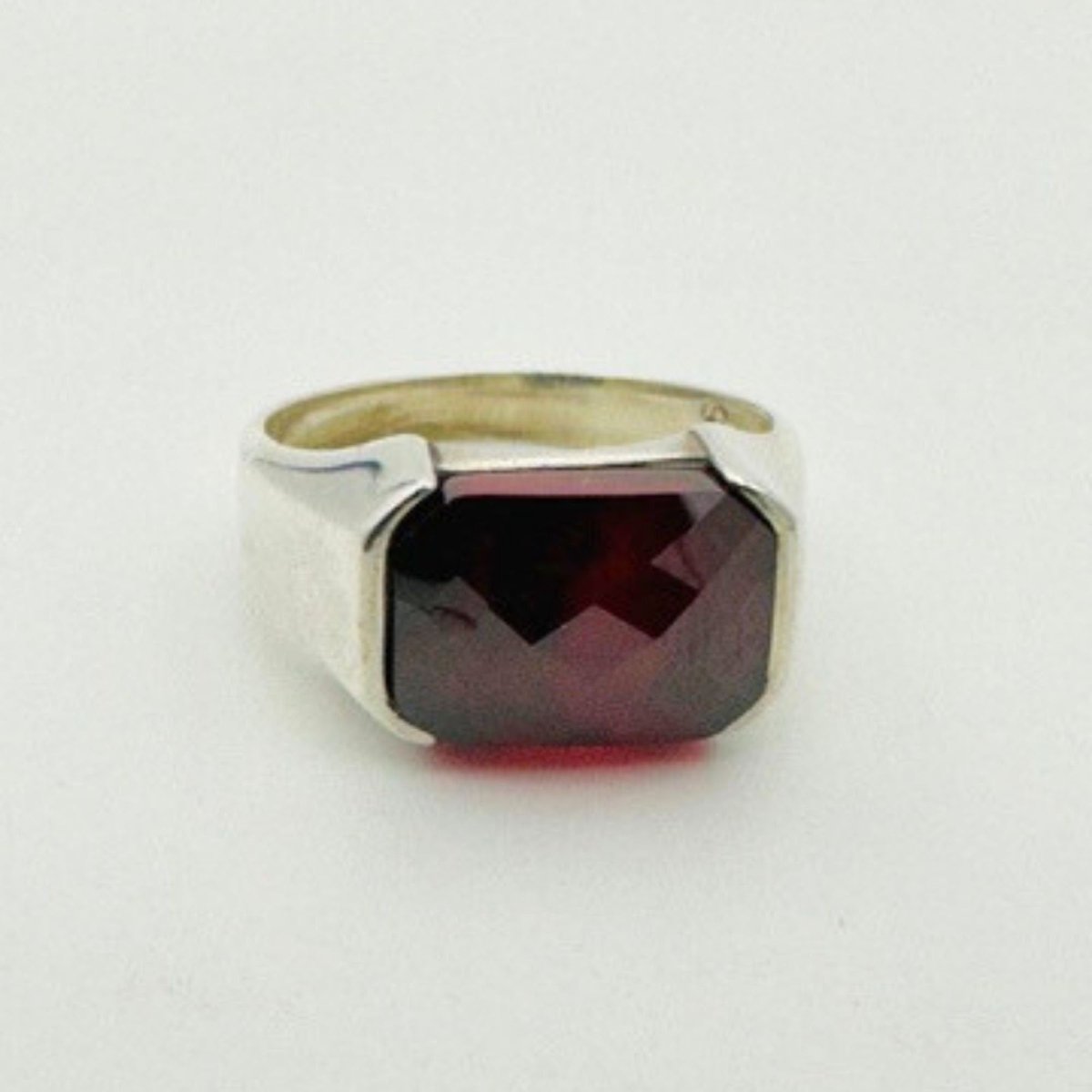 Men's Red Zircon Stone Ring - TryAladdin