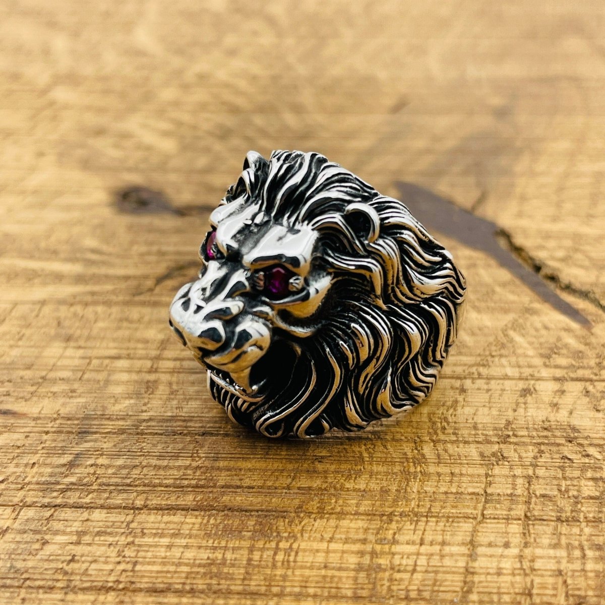 Men's Silver Lion Ring - TryAladdin