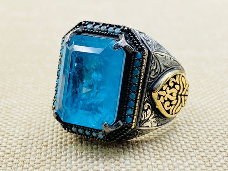 Men's Tourmaline Stone Ring - TryAladdin