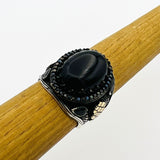 Men's Vintage Onyx Stone Ring - TryAladdin