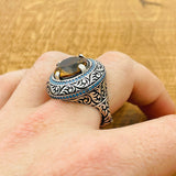 Multi - Color Zultanite Stone Men's Ring - TryAladdin