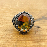 Multi - Color Zultanite Stone Ottoman Men's Ring - TryAladdin