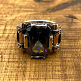 Mystic Topaz Men's Ring Jewelry - TryAladdin