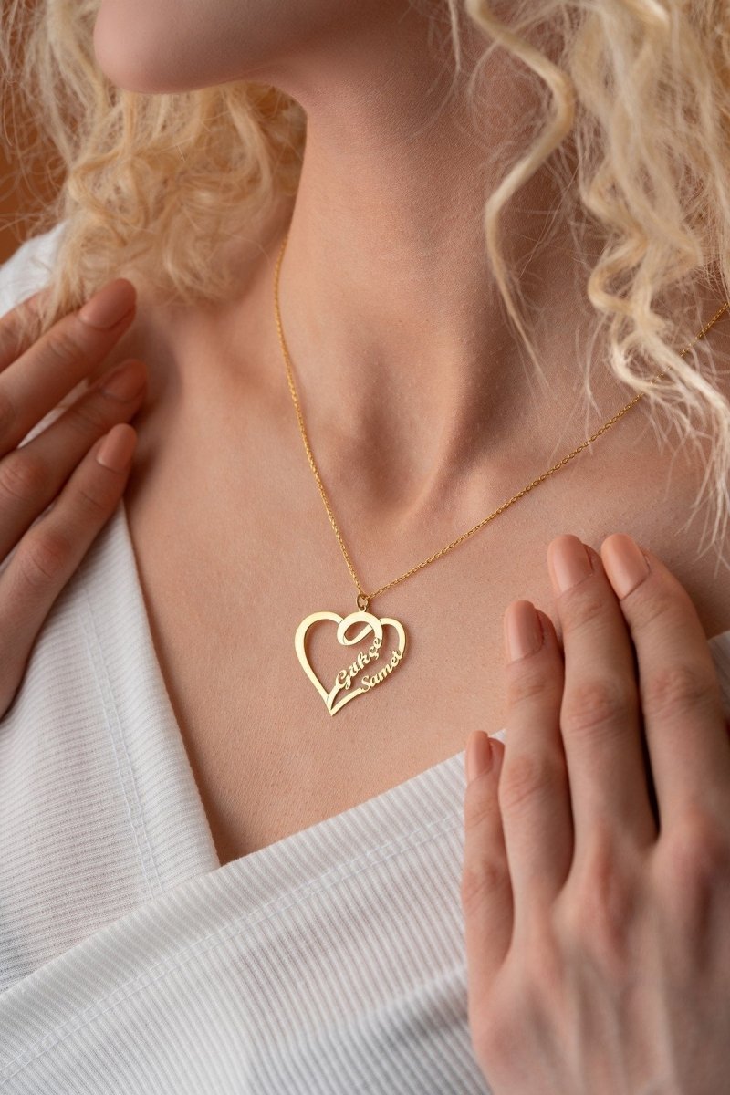 Nereze | Personalized Heart Name Necklace - TryAladdin