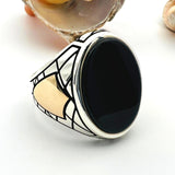 Step into Elegance with our Men's Red Agate Stone Ring - TryAladdin