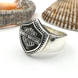 Sterling Silver Harley Davidson Ring - TryAladdin