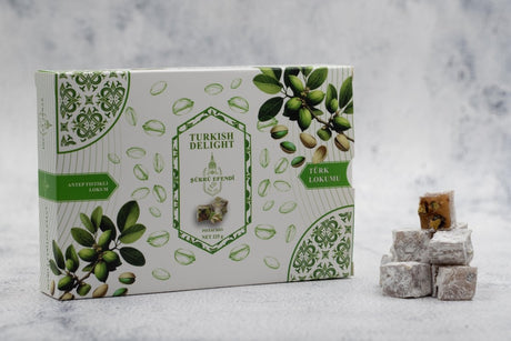 Sukru Efendi 1935 | Turkish Delight Rectangular Box Pistachio - TryAladdin