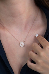 Taki | Silver Planet Necklace White Stone Valentine's Gift - TryAladdin