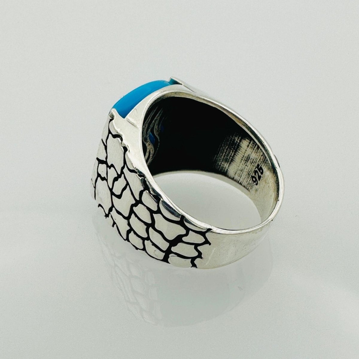 Turquoise Men's Natural Stone Ring - TryAladdin