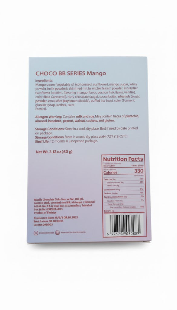 Ricolle Babbulu (BB) Serie Caramella Scoppiettante al Mango Cioccolato - 2.12oz (60g)