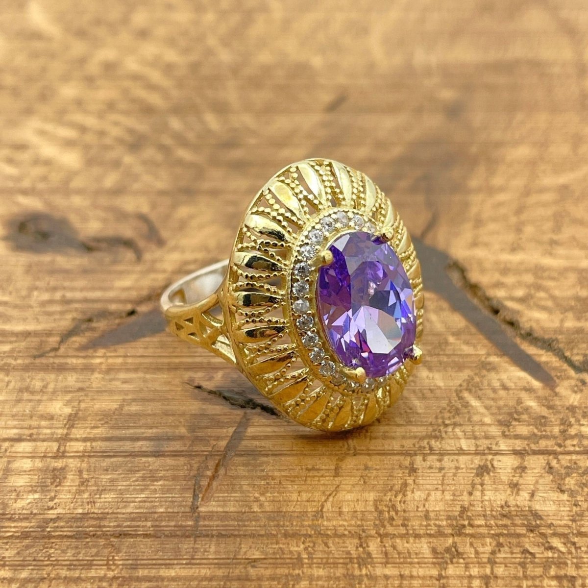 Women's Amethyst 925K Silver Ring - TryAladdin