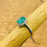 Women's Aquamarine Minimalist Ring - TryAladdin