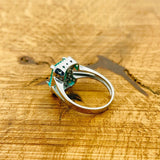 Women’s Aquamarine Silver Ring - TryAladdin