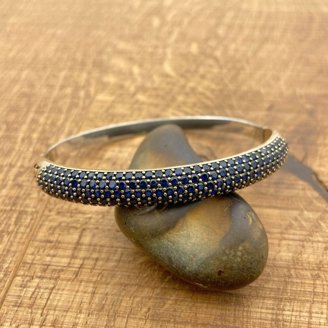 Women's Blue Sapphire Handmade Bracelet - TryAladdin