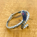 Women's Blue Sapphire Snake Bracelet - TryAladdin