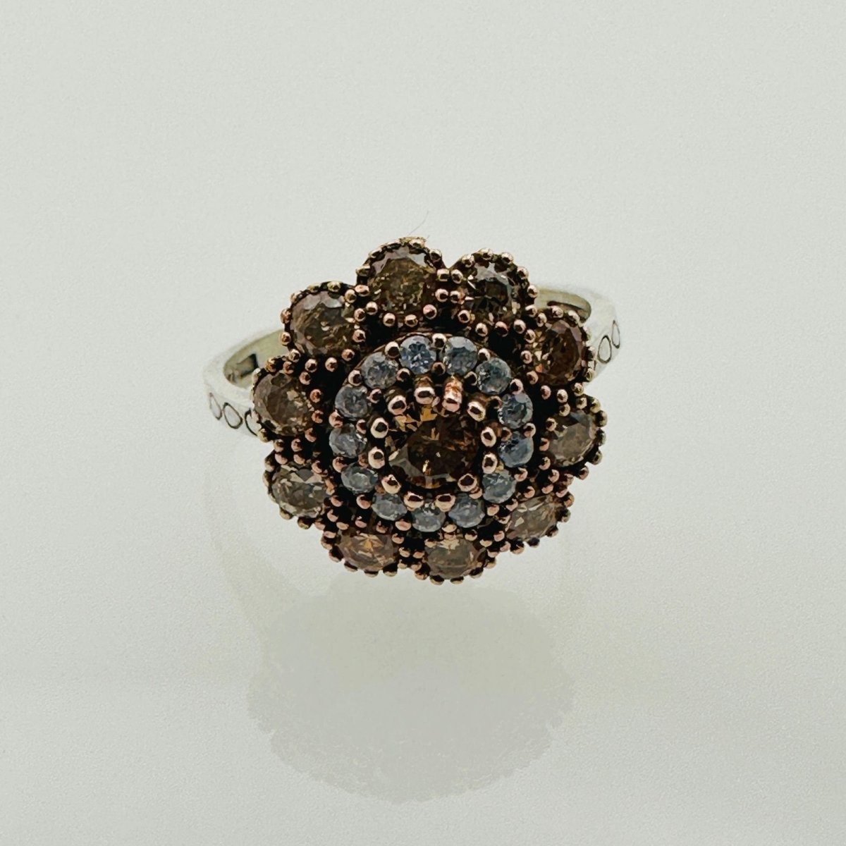 Women's Citrine Flower Design Ring - TryAladdin